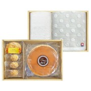 ふわふわチーズケーキ＆カスタードアップルパイ+今治タオル